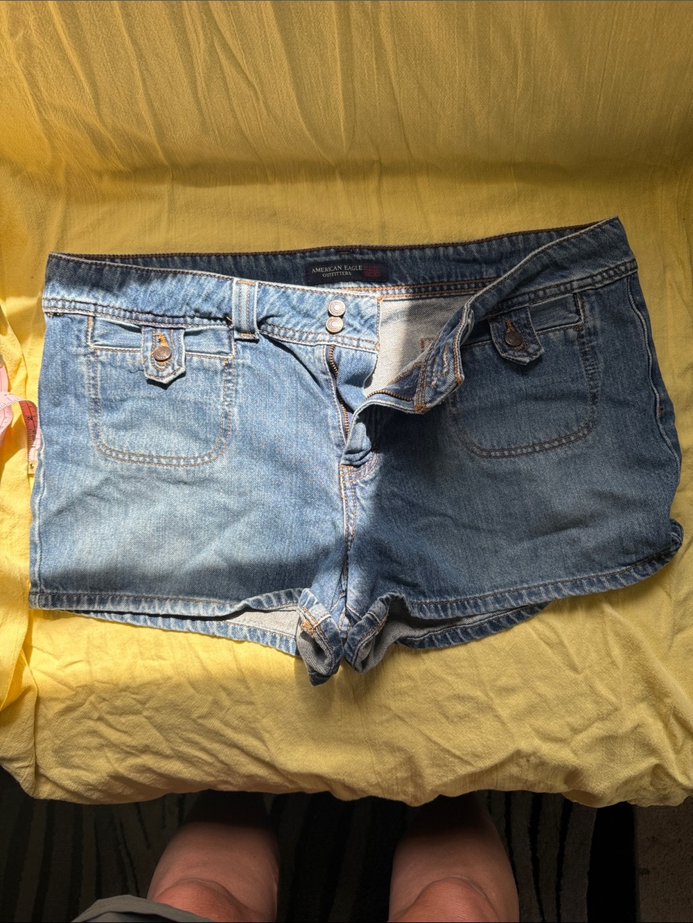 American Eagle Outfitters Light Blue Denim Jean Shorts